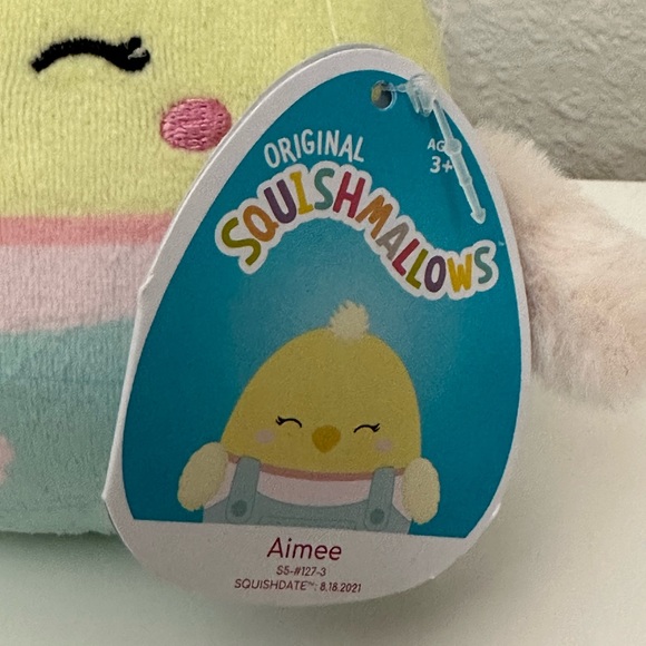 2022 Limited Edition 5" Squishmallows Aimee The Easter Chick Plush by Ke… - Picture 3 of 5